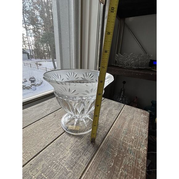 Cristal D'Arques Crystal Serving Bowl Carthage Vintage Candy Dish 6” Tall France - Picture 6 of 14